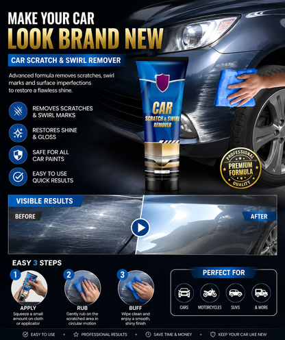 Car Scratch & Swirl Remover | Auto Paint Repair Polish for Removing Scratches & Marks