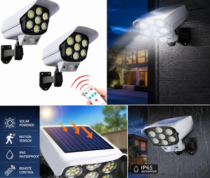 Solar Sensor Light – Waterproof Outdoor LED Wall Light with Remote Control