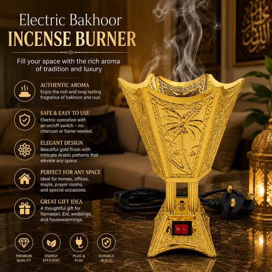 Electric Bakhoor Incense Burner – Home Fragrance Burner