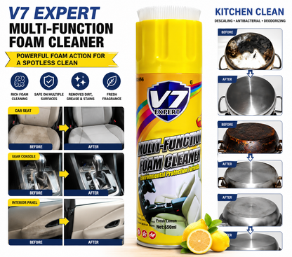 Multi Function Foam Cleaner – All-Purpose Car & Home Upholstery Cleaning Spray | Fabric, Leather & Interior Stain Remover