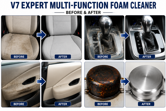 Multi Function Foam Cleaner – All-Purpose Car & Home Upholstery Cleaning Spray | Fabric, Leather & Interior Stain Remover