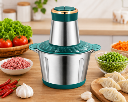 Food Chopper | Multi-Function Stainless Steel Food Blender & Vegetable Cutter (Chop, Blend & Prep in Seconds)