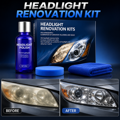 Car Headlight Restoration Polish– Remove Yellowing & Restore Clarity