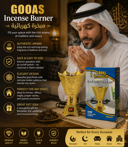 Electric Bakhoor Incense Burner – Home Fragrance Burner
