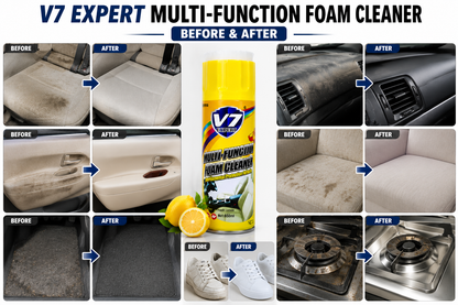 Multi Function Foam Cleaner – All-Purpose Car & Home Upholstery Cleaning Spray | Fabric, Leather & Interior Stain Remover